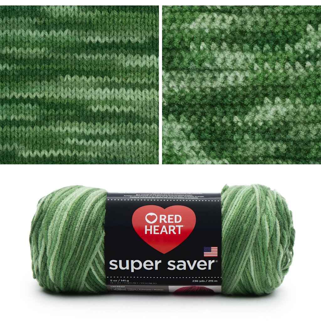 Red Heart Super Saver Yarn - Green Tones